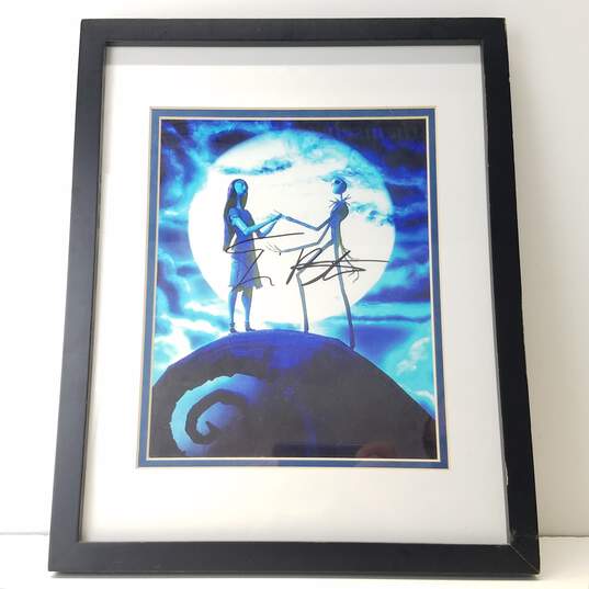 Framed & Matted The Nightmare Before Christmas Print Art Signed by Director Tim Burton image number 1