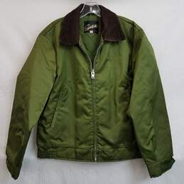 Vintage Sportscaster metallic green quilted men's chore jacket size 42