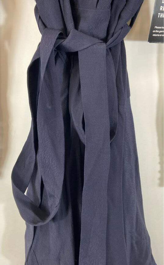 Express Blue Wrap Midi Dress- Size Small NWT image number 4