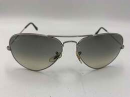Mens RB3025 Classic Silver Tone Gray Lens Aviator Sunglasses W-0557527-C alternative image