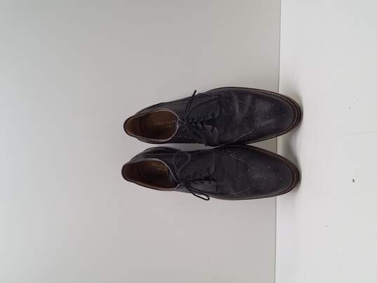 Cole Haan Warren Welt Wingtip Oxford Black Leather Dress Shoes Men's Size `10.5 image number 6