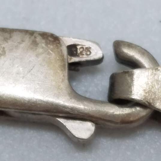 Sterling Silver Bronze Tone/Silver Double Rolo Chain Bracelet Bundle 2pcs 11.8g image number 5