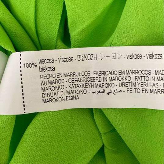 Zara Lime Green Casual Dress - Size Medium image number 6