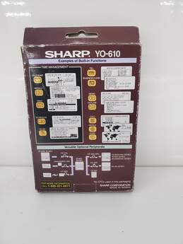 VTG Sharp YO-610 Electronic Organizer 128KB Untested alternative image