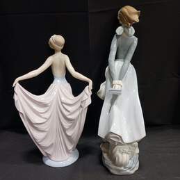 Pair of Lladro Daisa Porcelain Figurines Dancer & Gentle Breeze alternative image