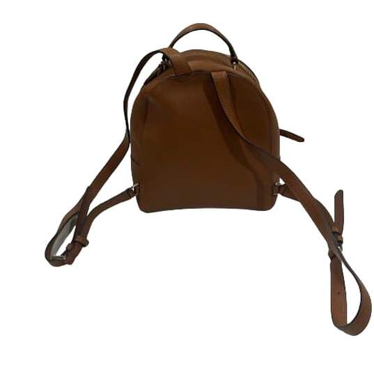 New York Leila Dome Leather Medium Backpack Shoulder Bag image number 2