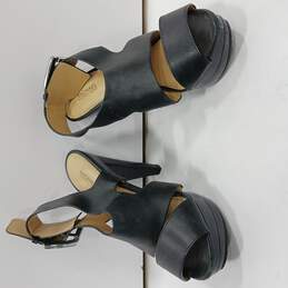 Michael Kors Women's PW16K Black Leather Heels 7M alternative image