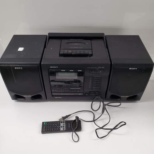 Sony CFD-610 CD, Radio, and Cassette Recorder image number 1
