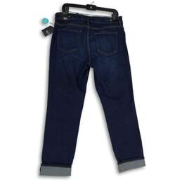 NWT KUT Womens Dark Blue 5-Pocket Design Straight Leg Jeans Size 10 alternative image