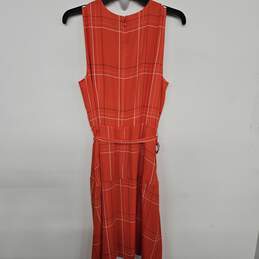 Ann Taylor Orange V Neck Dress alternative image