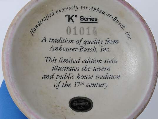 Budweiser "K" Series Limited Edition Ceramic Lidded Beer Stein image number 6