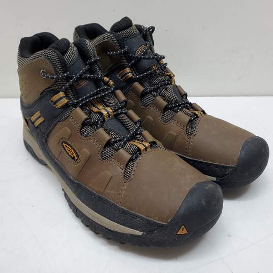 Keen Targhee Waterproof Brown Hiking Boots Youth Size 5 image number 1