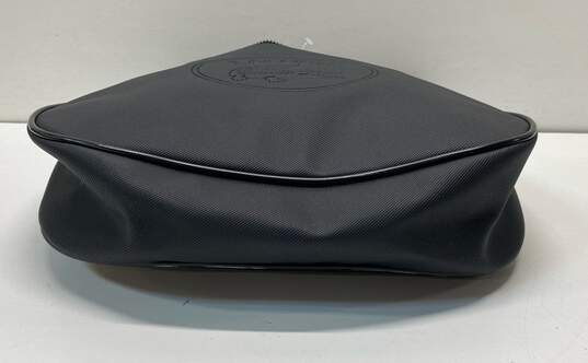 Lacoste Nylon Zip Top Shoulder Bag Black image number 5