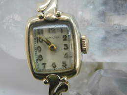 Vintage 10K Yellow Gold Case Hamilton 19 Jewel Mechanical Ladies Watch 12.8g