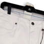 NWT Womens White Denim Medium Wash Pocket Stretch Mom Shorts Size 16 image number 3
