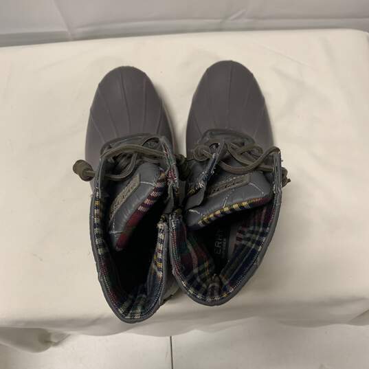 Light Grey/Blue Sperry Ankle Boots Size:8 image number 2