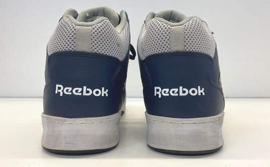 Reebok Leather BB4500 Steel Toe Work Sneakers Blue 13 image number 4