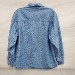 Patagonia WM's Blue Floral 100% Cotton Long Sleeve Shirt Size SM alternative image