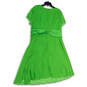 NWT Womens Green Wrap V-Neck Short Sleeve Fit And Flare Dress Size 20W image number 2