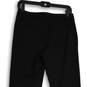 NWT Womens Black Flat Front Zipper Pocket Straight Leg Dress Pants Size 6 image number 4