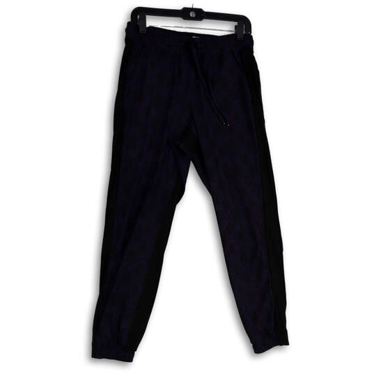 Womens Blue Elastic Waist Drawstring Slash Pocket Jogger Pants Size 6 image number 1