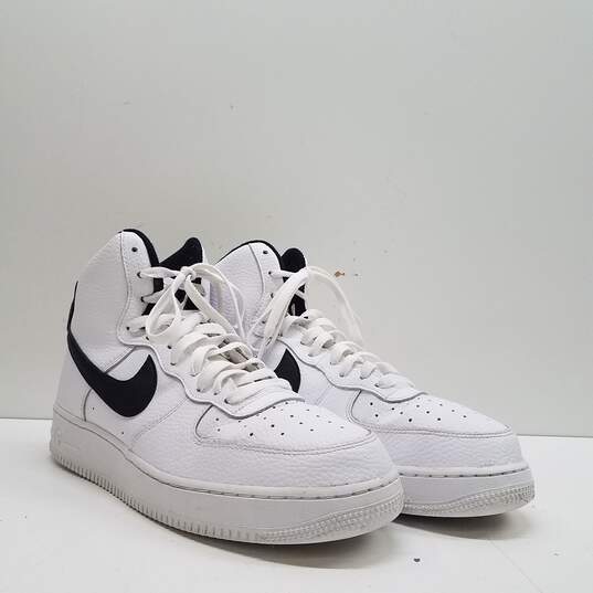 Nike Air Force 1 High CT2303-100 White Black Sneakers Men's Size 11 image number 3