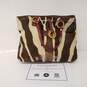 Valentino Zebra Hide Brown & Cream Tote Bag Authenticated image number 1