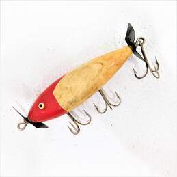 Vintage Fishing  Lure   Red And White
