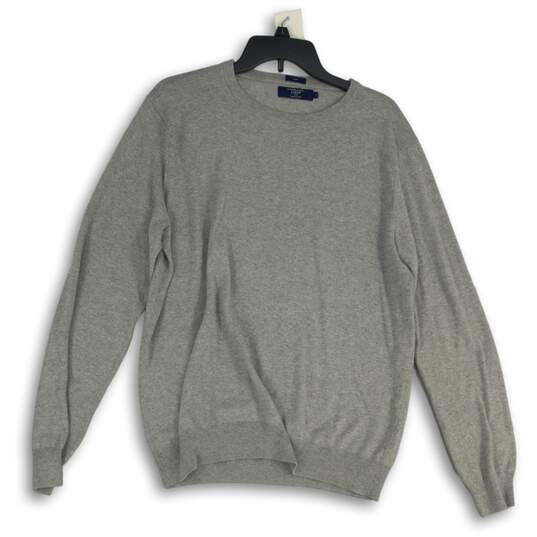 J. Crew Mens Gray Knitted Round Neck Long Sleeve Pullover Sweater Size Large image number 1