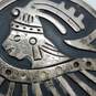 Sterling Silver Aztec Warrior Round Pendant Brooch 13.0g image number 3