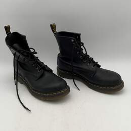 Dr. Martens Womens Black Leather Lace Up Ankle Combat Boots Size 10 alternative image