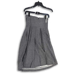 Womens Blue Polka Dot Strapless Back Zip Knee Length A-Line Dress Size 0 alternative image