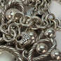 Designer Brighton Silver-Tone Link Chain Crystal Cut Stone Pendant Necklace image number 4