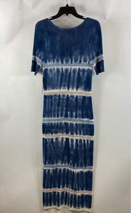 NWT Anthropologie Womens Blue Striped Short Sleeve Bodycon Dress Size Medium alternative image