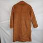 Mural Long Sleeve Brown Button Up Overcoat Size S image number 2