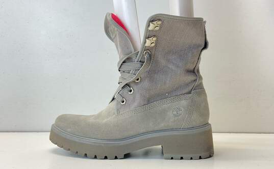 Timberland A2592 Carnaby Grey Combat Boots Women's Size 8 image number 2