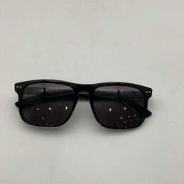 Mens Reveler 001P Black Gray Polarized Full Rim Square Sunglasses w/ Case alternative image