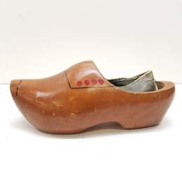 Scandinavian Swedish Wooden Clogs Shoes Women's Size 9 M alternative image