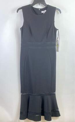 Calvin Klein Black Tiered Maxi Sheath Dress - Size 4