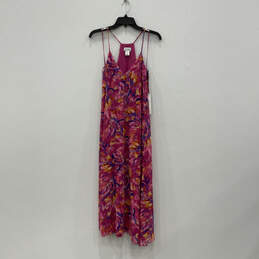 NWT Womens Multicolor Sleeveless V-Neck Pullover Maxi Dress Size Small alternative image