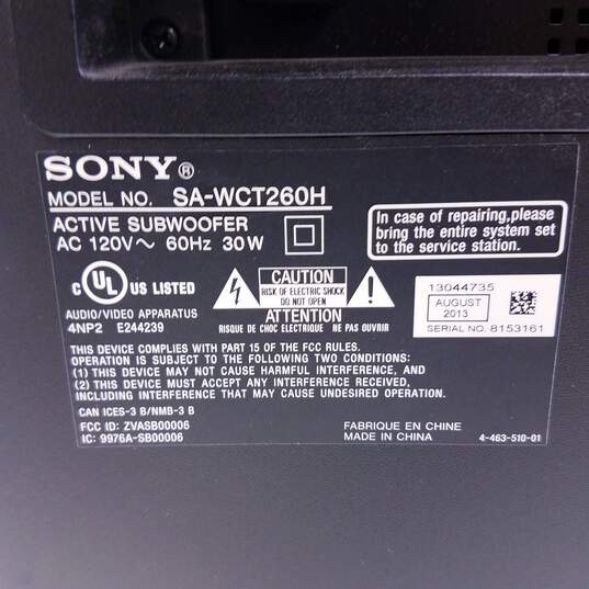 Sony Subwoofer SA-WCT260H image number 7