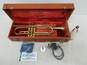 Vintage Elkhart By Getzen Trumpet With Case image number 1