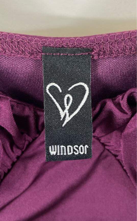 Windsor Women Purple Ruched Bodycon Dress XS image number 3