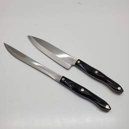 Lot of CUTCO KNIVES 1723 9" Carver & 1759 Petite Chefs Knife 7-5/8"