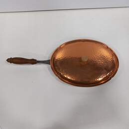 Vintage Copper Pan w/Wooden Handle