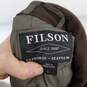 Filson Olive Green Nylon Full Zip Vest MN Size L image number 3