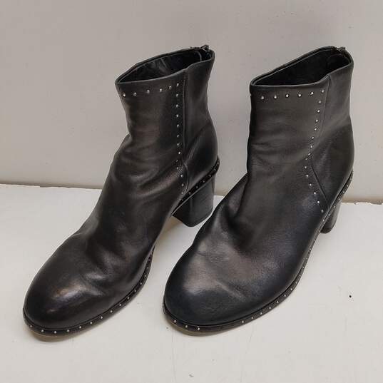 Rag & Bone Leather Willow Studded Boots Black 7.5 image number 3