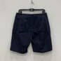 NWT Womens Celia Blue Flat Front Slash Pocket Casual Bermuda Shorts Size 10 image number 2