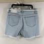 Women's Light Wash Belted Hi-Rise Cutoff Denim Shorts, Sz. 27/4 image number 2