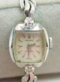 Vintage Croton Nivida Grenchen 14K White Gold Case 0.05 CTTW Diamond 17 Jewel Ladies Watch 13.6g image number 3